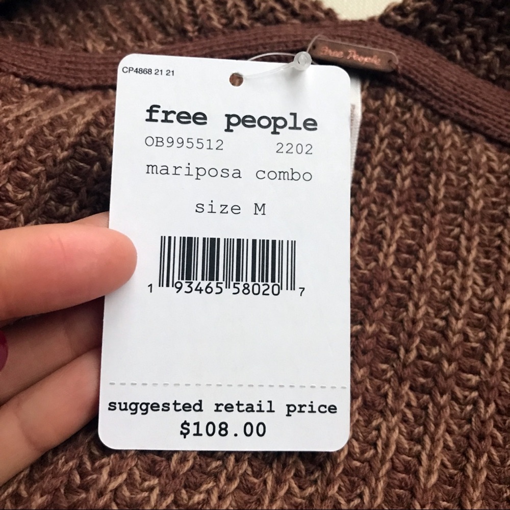🌰 FREE PEOPLE MARIPOSA COMBO OVERSIZED SWEATER! - Picture 5 of 8
